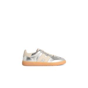 Hogan 'Cool' Silver Leather Sneakers Women